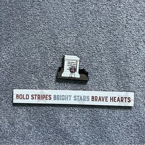 Shelia’s July 4th Patriotic shelf ornaments Wall Decor Set tomb of the unknown